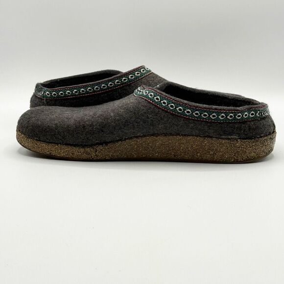 Haflinger Unisex Grizzly Classic Wool Clogs / Gray - Men’s EU 45 - Picture 8 of 12